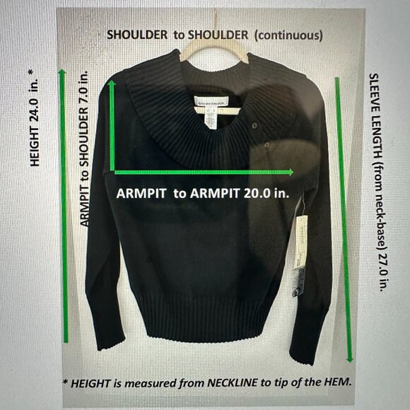 NWT - JONES NEW YORK SPORT Cashmere Off-the-Shoulder Pul-over Stretch Sweater - Picture 5 of 5